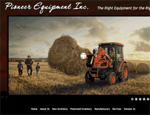 Tablet Screenshot of pioneerequipmentinc.com